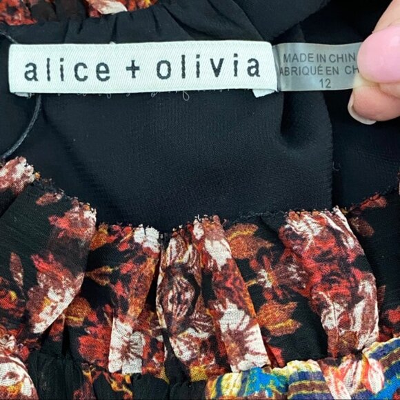 Alice And Olivia Dress Marcella Spellsbound Paisley mini - Picture 5 of 15